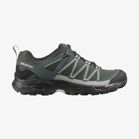 Salomon PATHFINDER Mens Hiking Shoes Green UK ZQJB